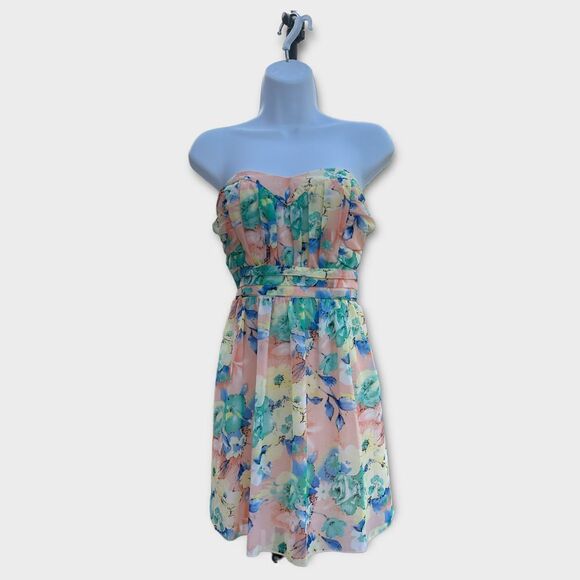 Three Pink Harts Trixxi Sweetheart Floral Casual Spring Summer Size 5 - Picture 1 of 6